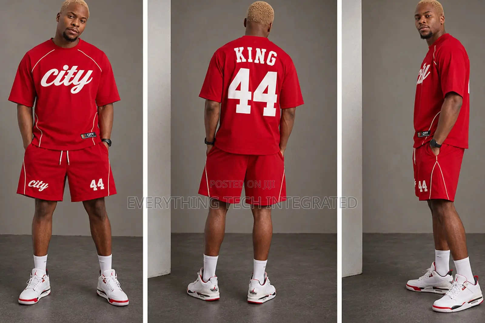 CITYxKINGS Quality 2pcs Sport Shirt and Short