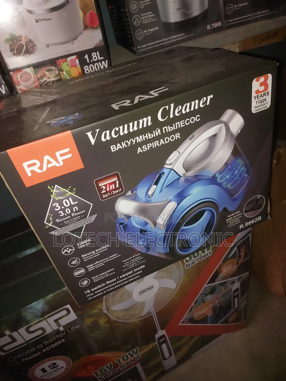 RAF 1200W Vacuum Cleaner – Powerful 1200W Motor With Strong Suction
