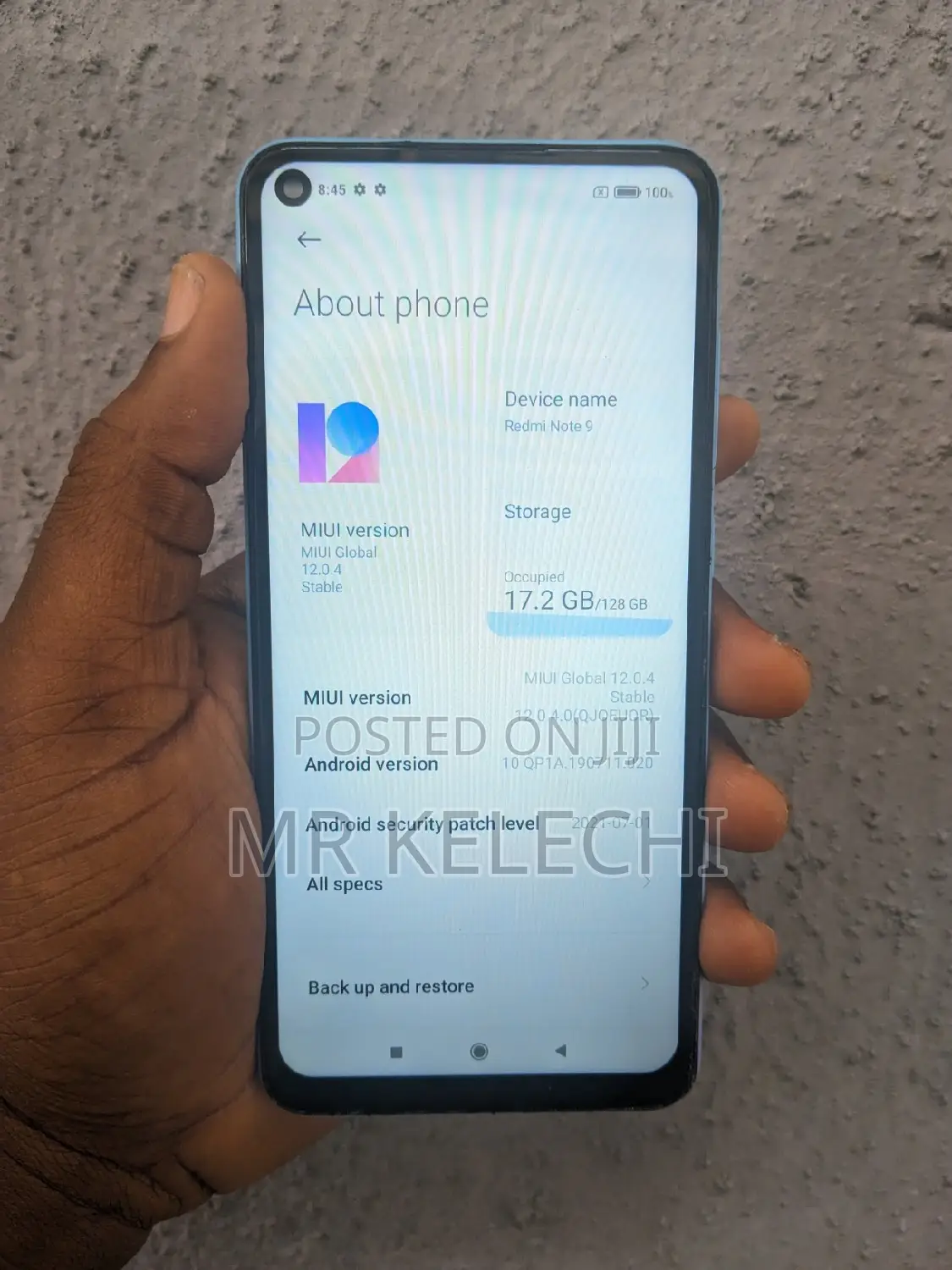 Xiaomi Redmi Note 9 128 GB Gray