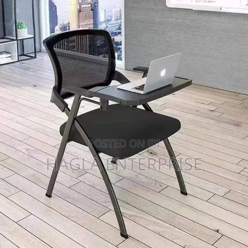 Modern Office Chair With an Attached Writing Tablet/Desk