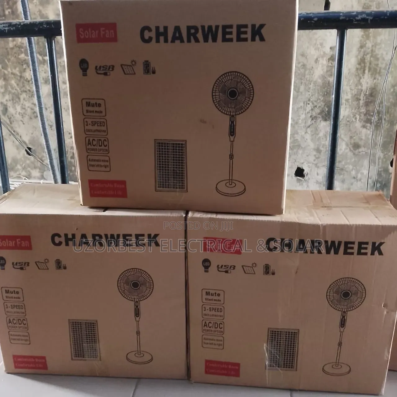 18" Charweek Solar Fan