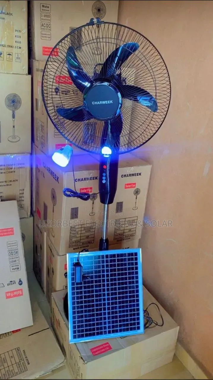 18" Charweek Solar Fan