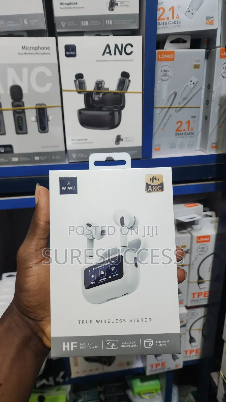 Touch Screen and Active Noise Cancellation Earbuds