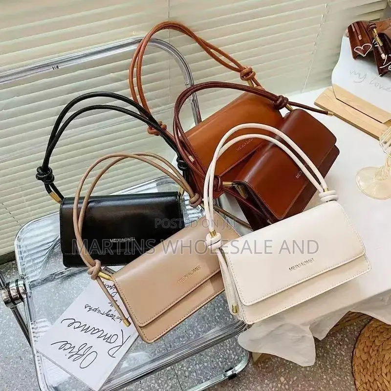 Meixiaomei Faux-Leather Shoulder Bag With a Distinct Knot Handle Detai