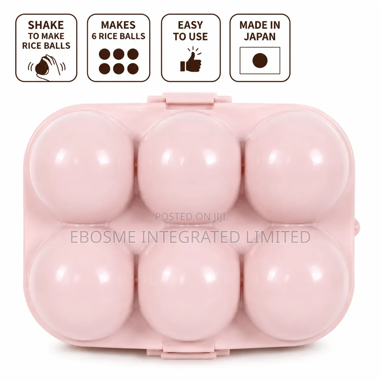 Japanese 6-Cavity Shake Rice Ball Maker