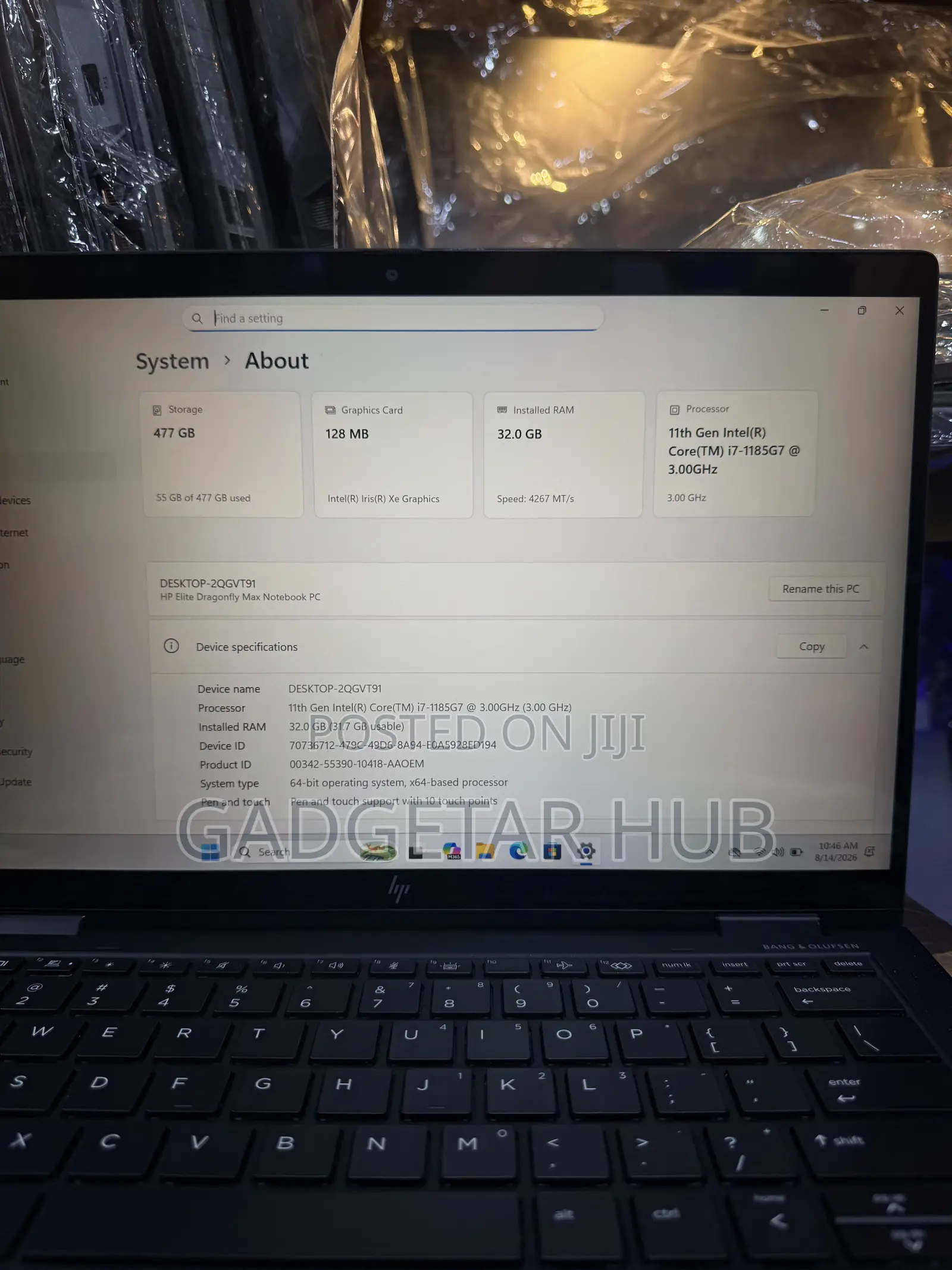 Laptop HP 32GB Intel Core i7 SSD 512GB