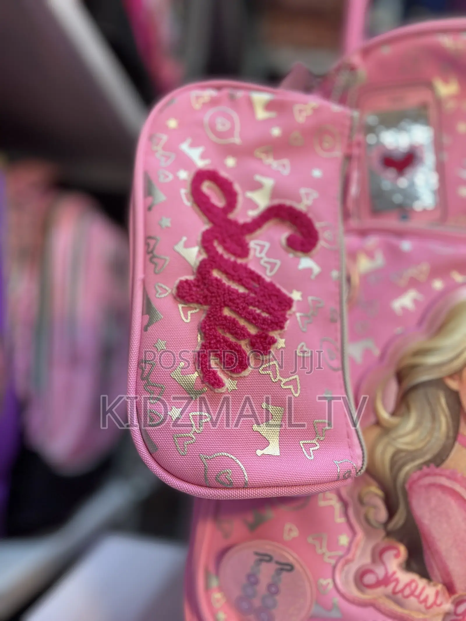 Pink Girls’ Trolley School Bag Set