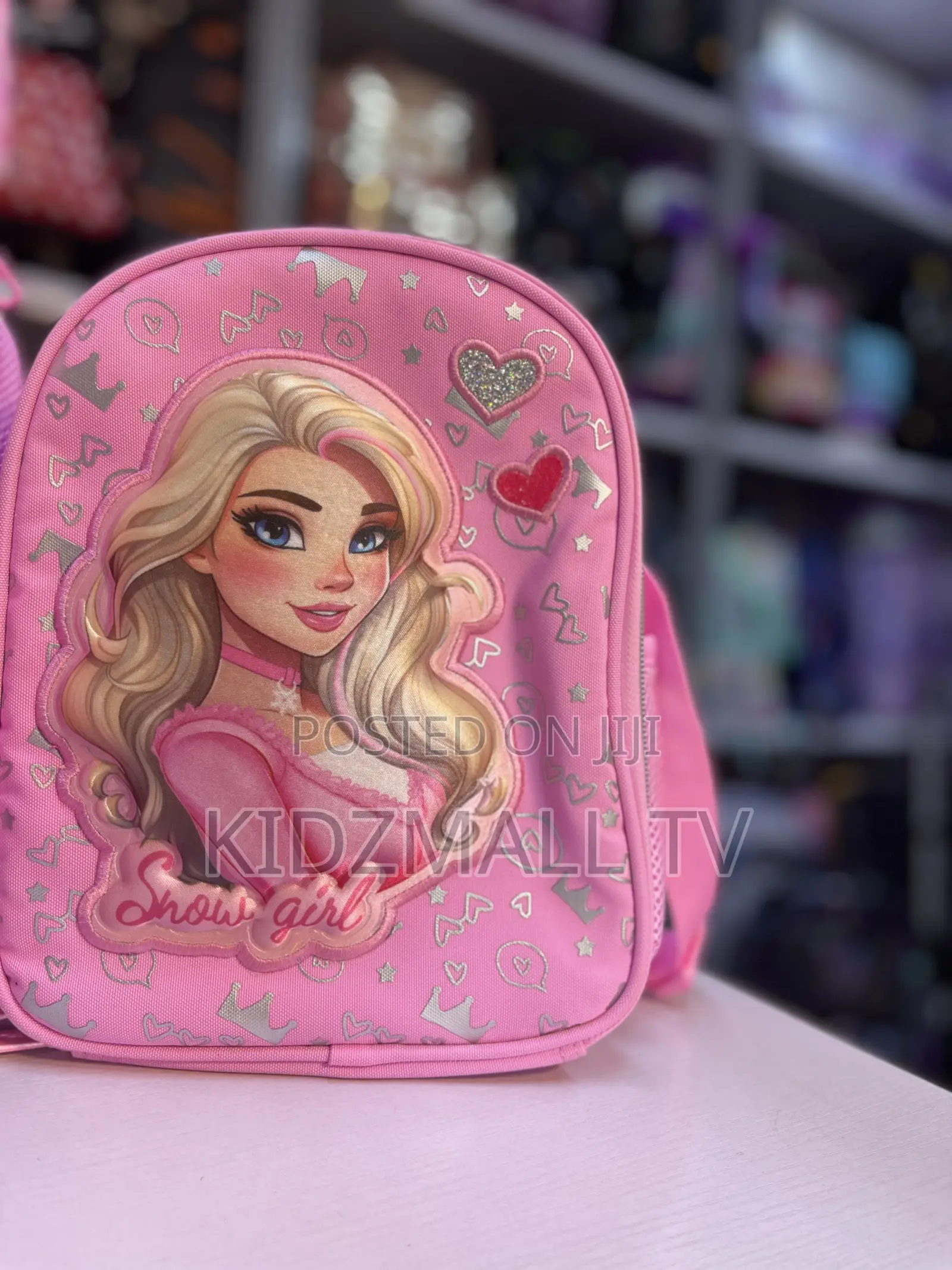 Pink Girls’ Trolley School Bag Set