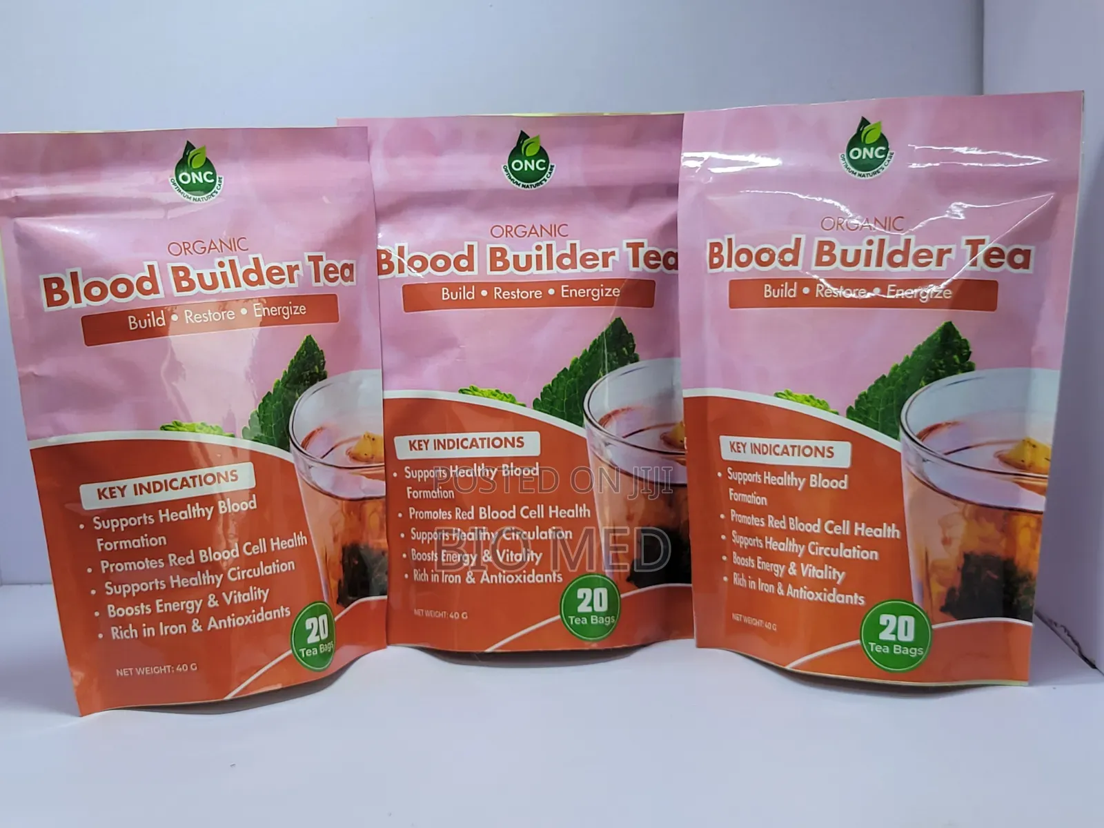 ONC Organic Blood Builder Tea – 20 Tea Bags