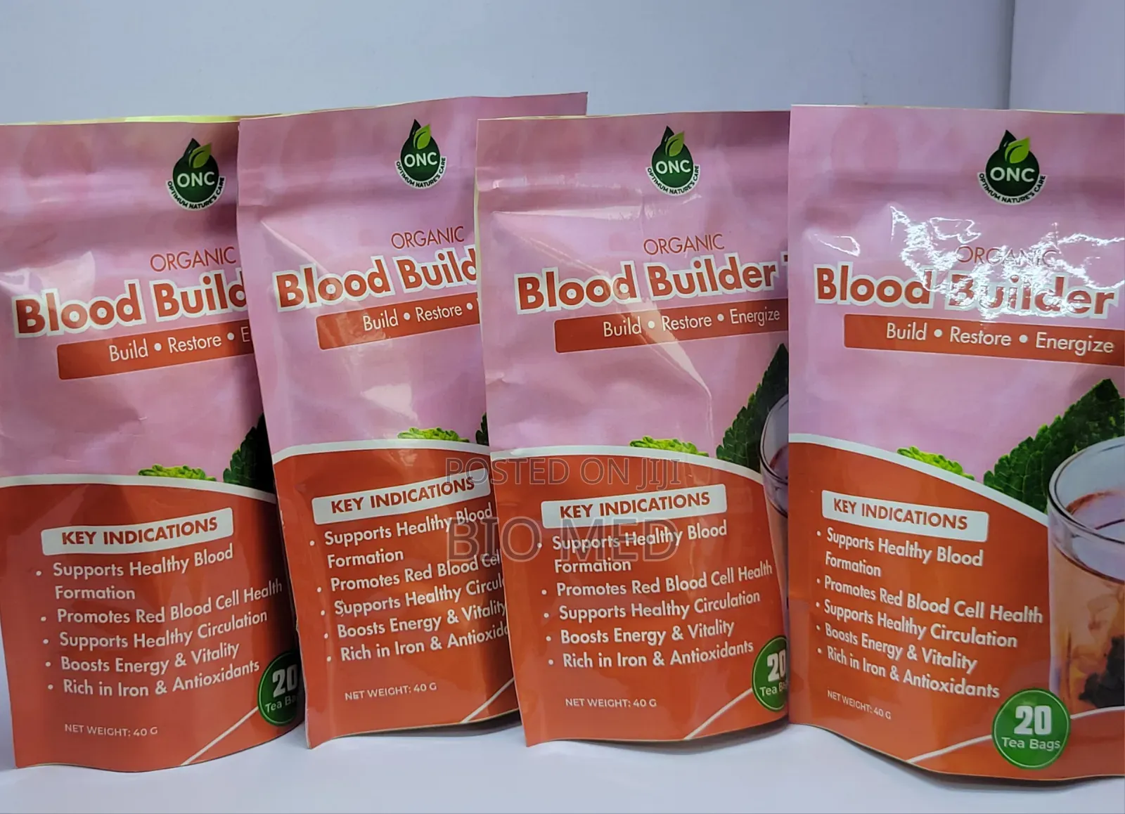ONC Organic Blood Builder Tea – 20 Tea Bags
