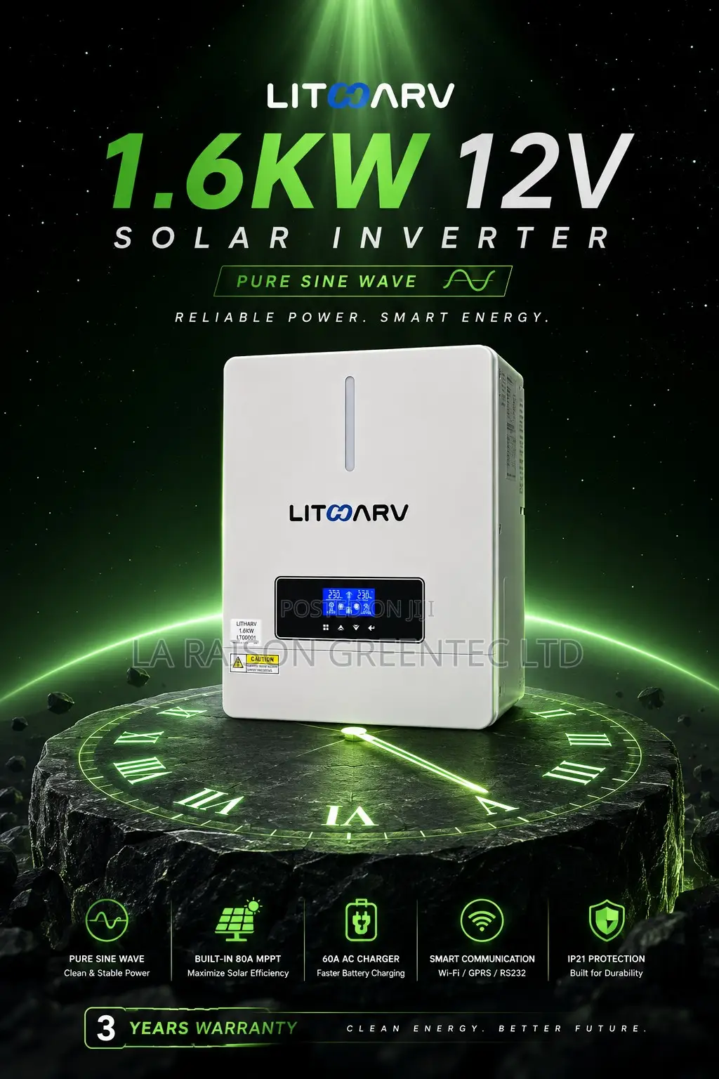 Litharv 1.6kwh Inverter
