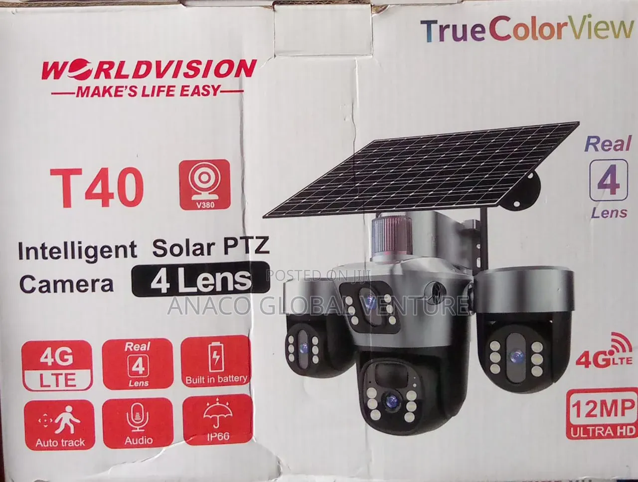 T40 AI Solar Camera 4G Lite 360 Controller