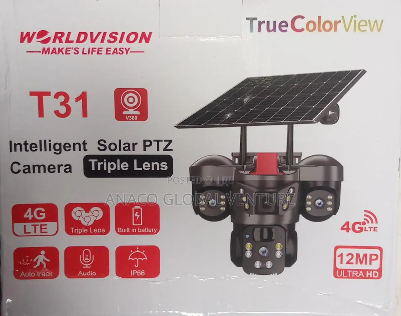 T31 Intelligent Solar Camera Indoor and Outdoor Waterproof