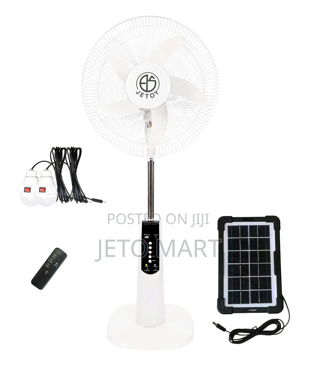 JETOY 16" Rechargeable Standing Fan With Remote Control