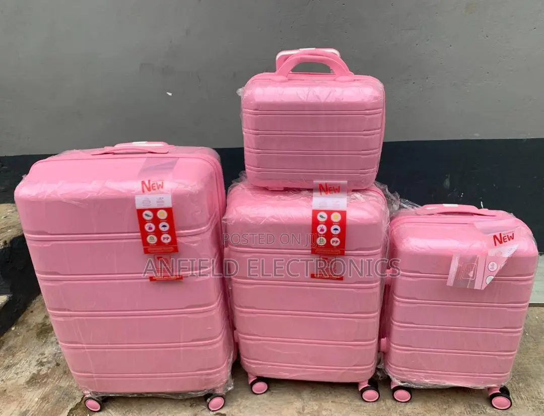  4-in-1 Pink Luggage Set – Stylish, Durable Travel-Ready
