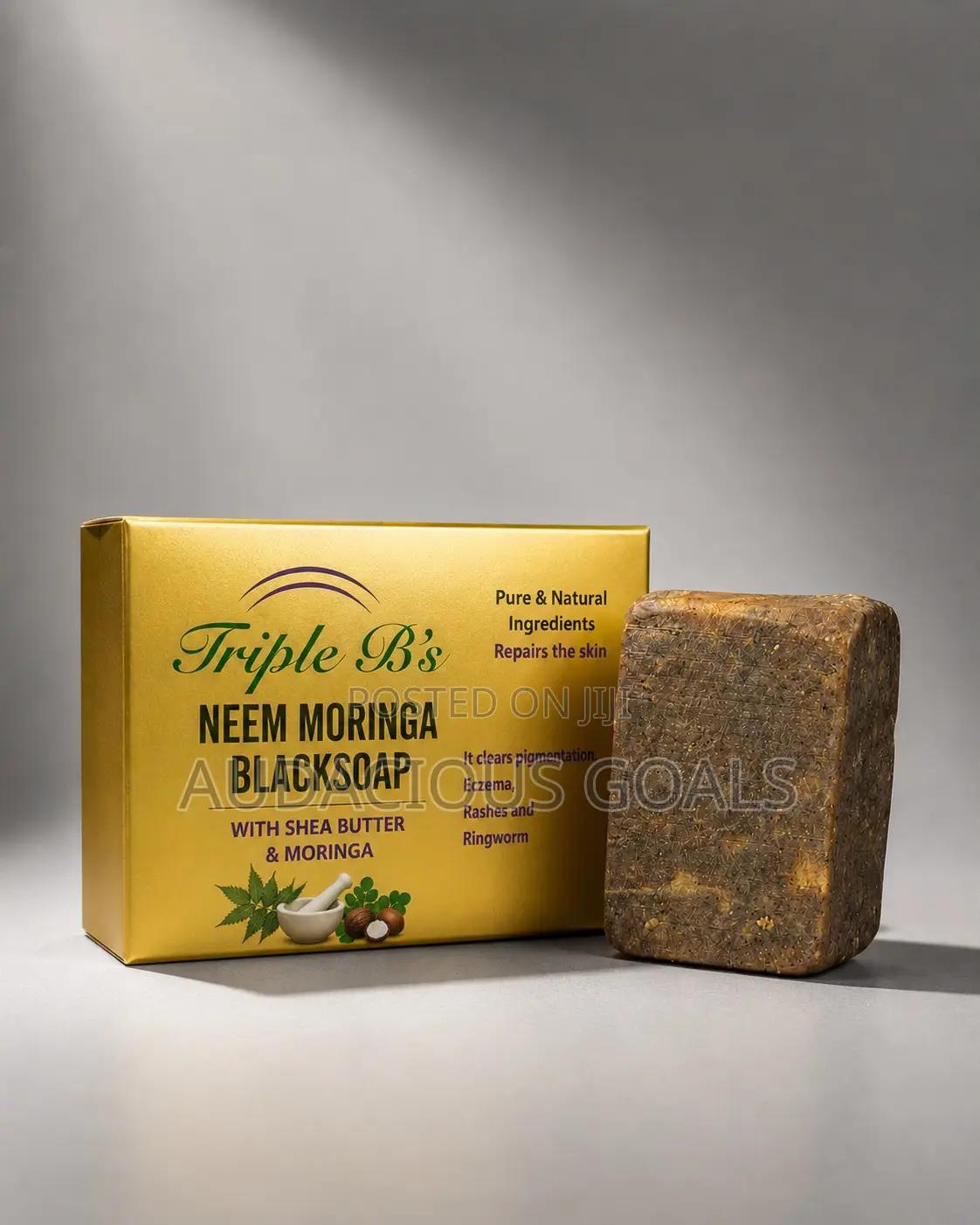 Triple B's Neem Moringa Black Soap