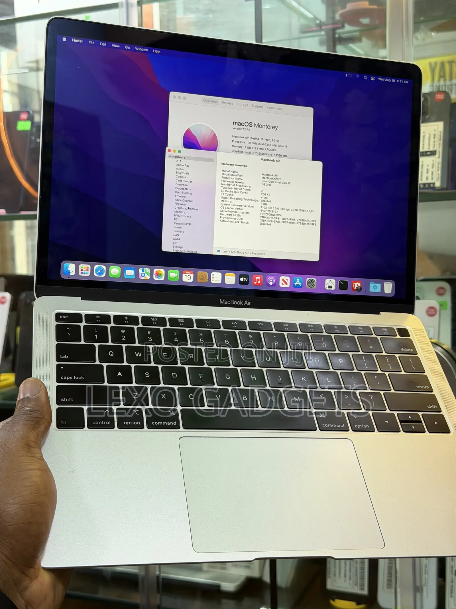 Laptop Apple MacBook Air 2019 8GB Intel Core i5 SSD 256GB