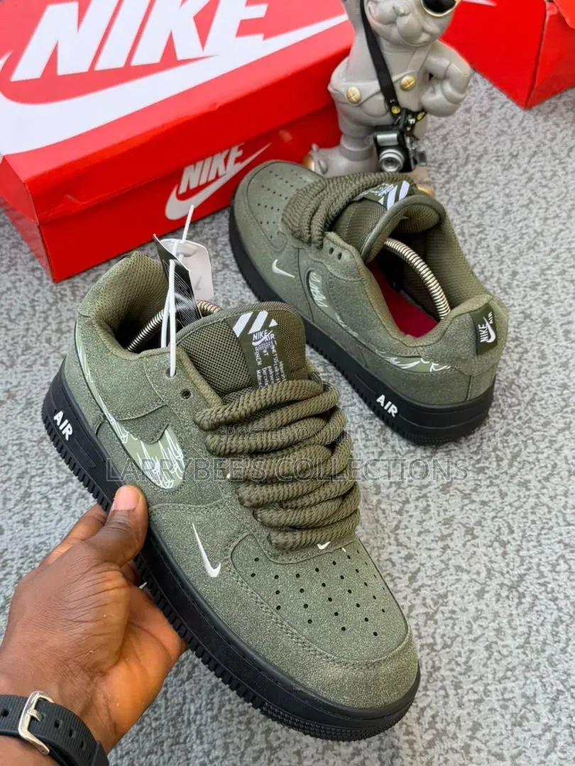 Army Green Nike Force Sneakers