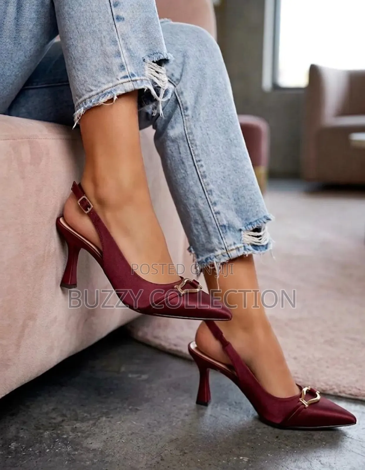 High Quality Luxury Spool Heel Shoe