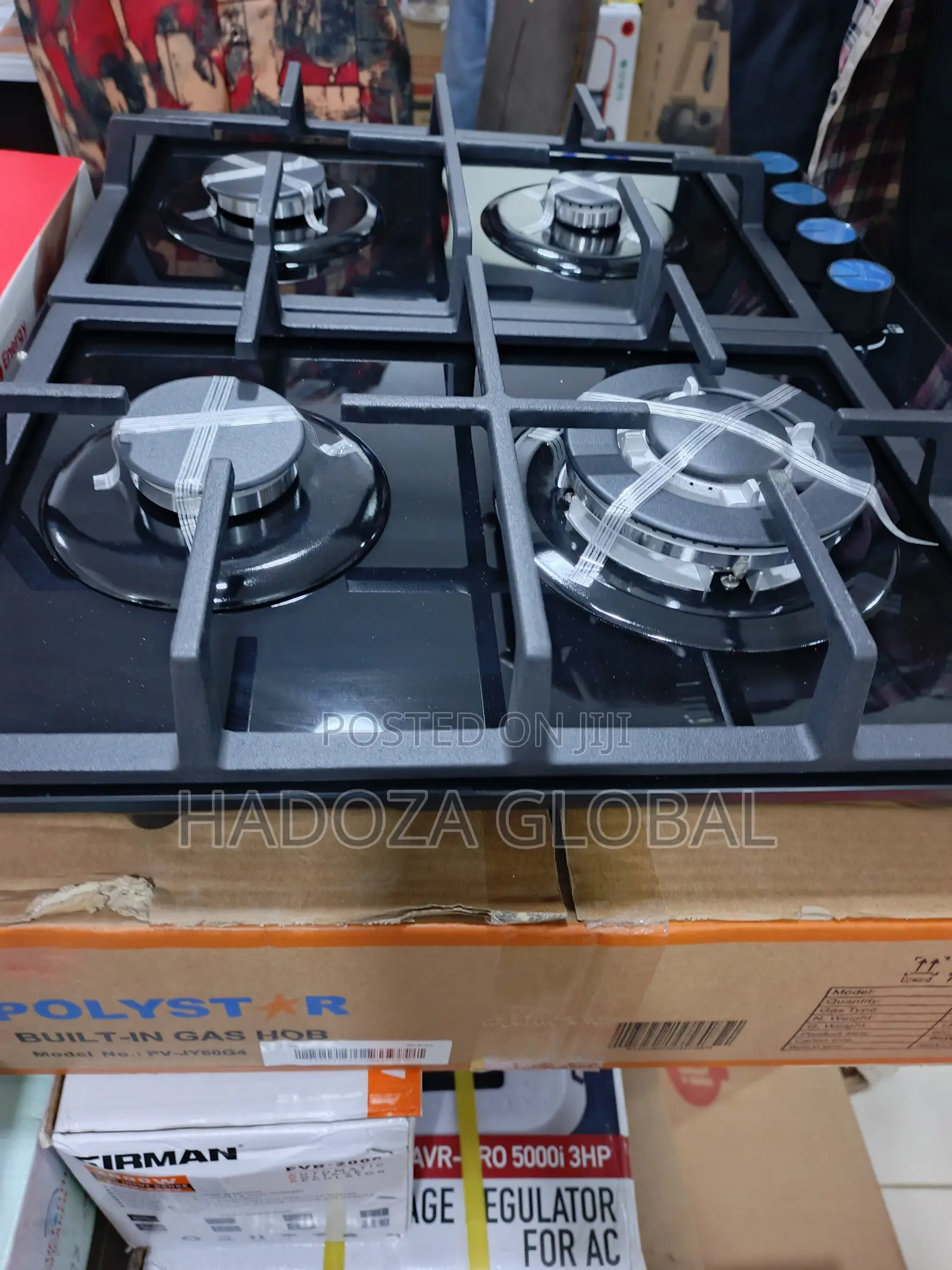Polystar 4 Gas Hob Cooker – Flame Control and Stylish Kitchen Design