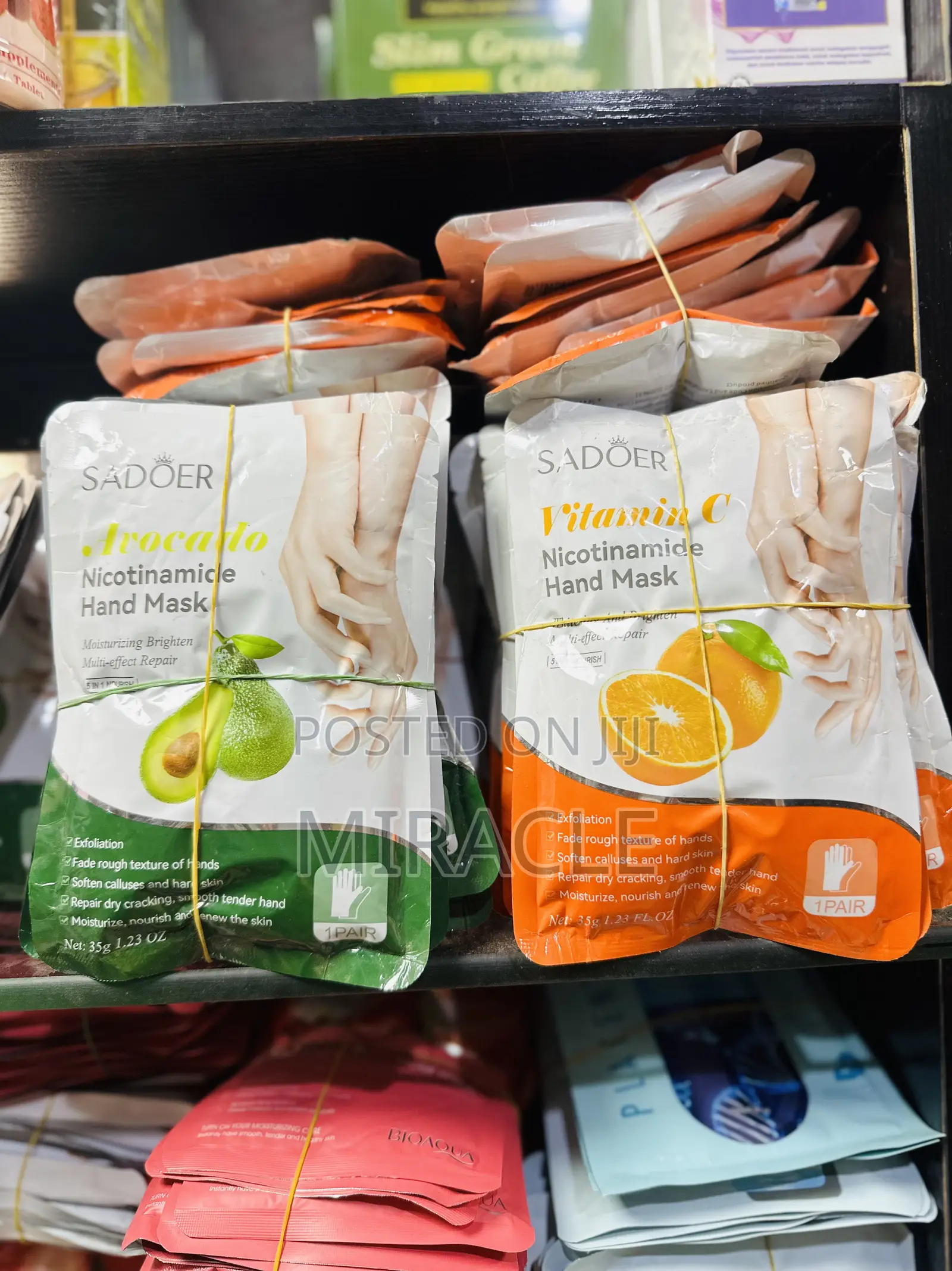 Sadoer Avocado Nicotinamide Fase and Hand Mask – 1 Pair