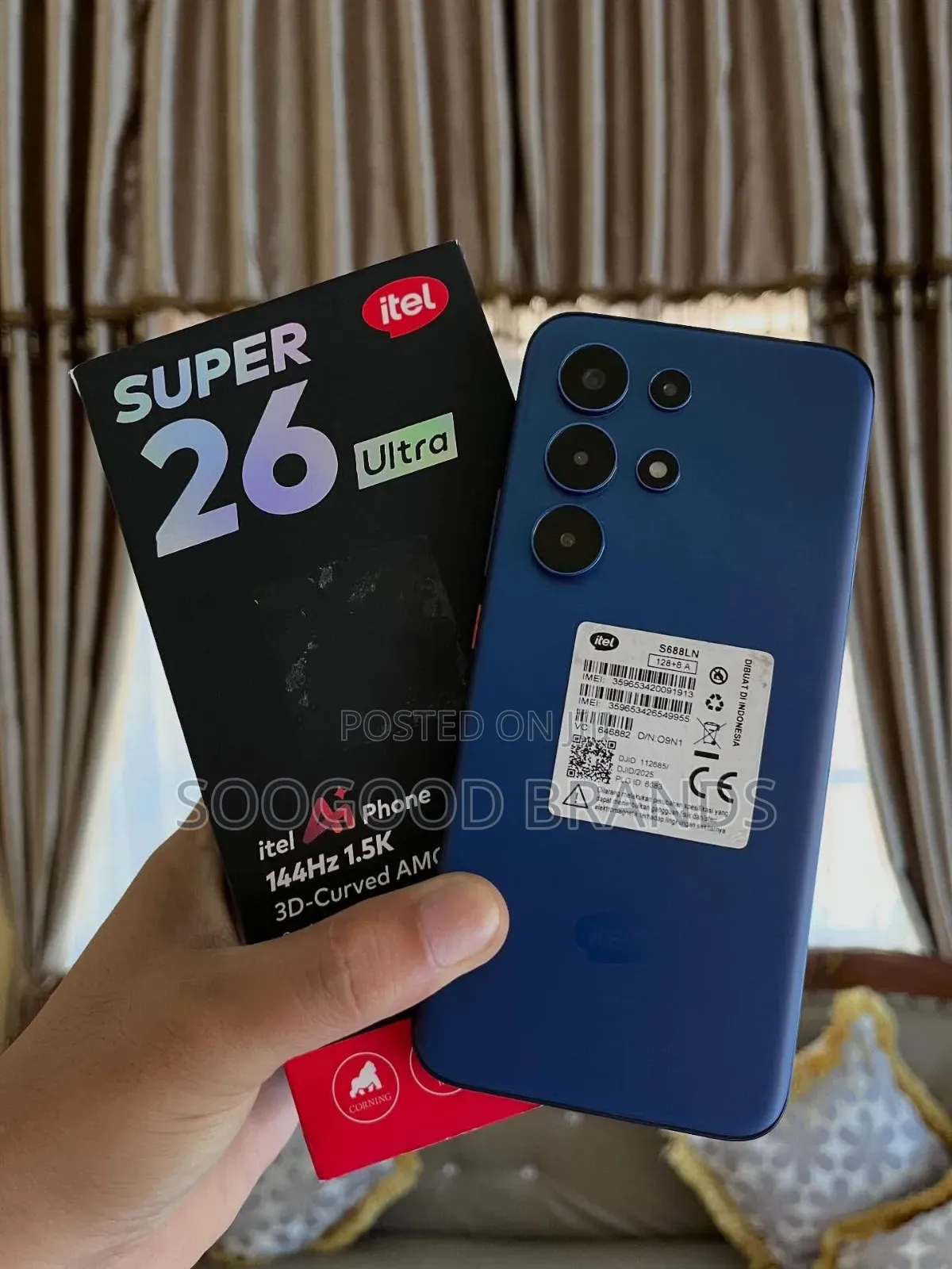 New Itel S26 Ultra 256 GB Black