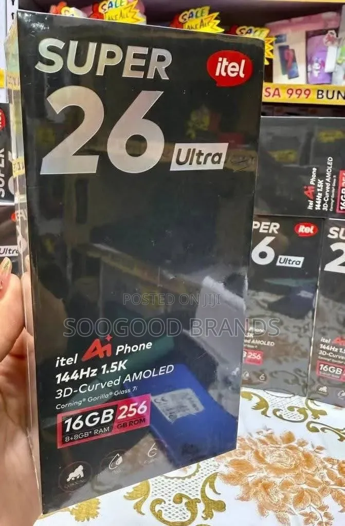 New Itel S26 Ultra 256 GB Black