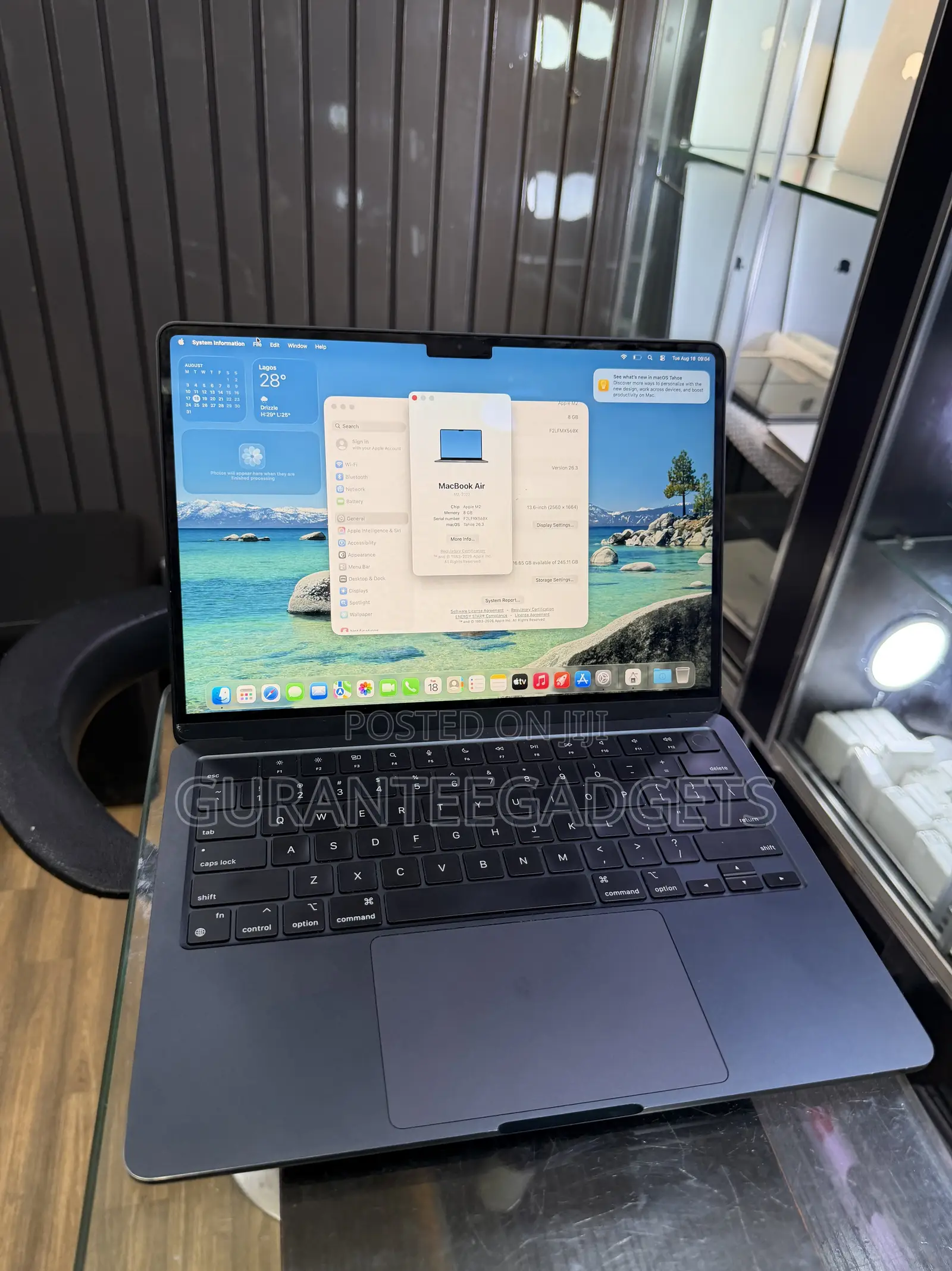 Laptop Apple MacBook Air 2022 M2 8GB Apple M2 SSD 256GB