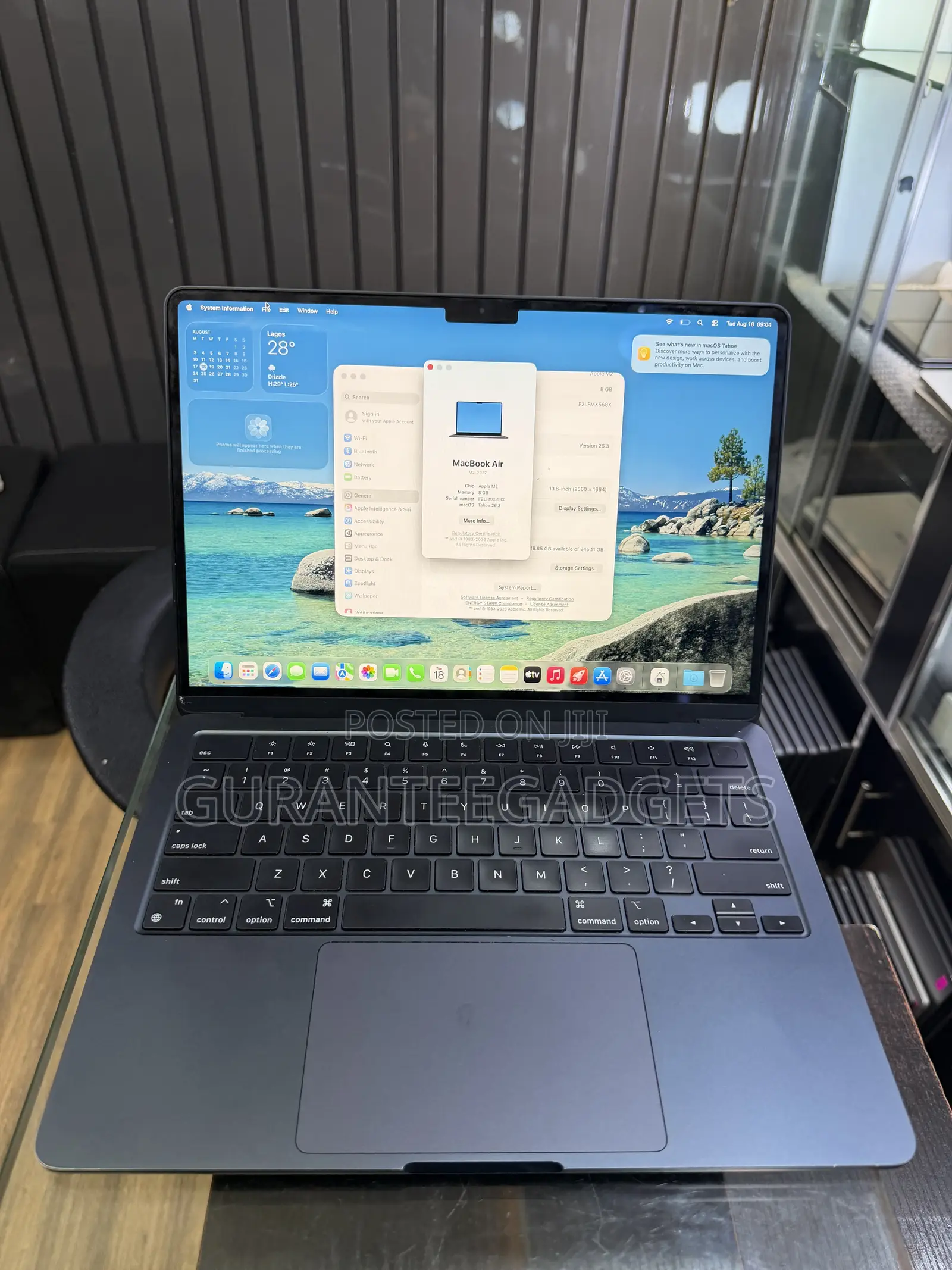 Laptop Apple MacBook Air 2022 M2 8GB Apple M2 SSD 256GB