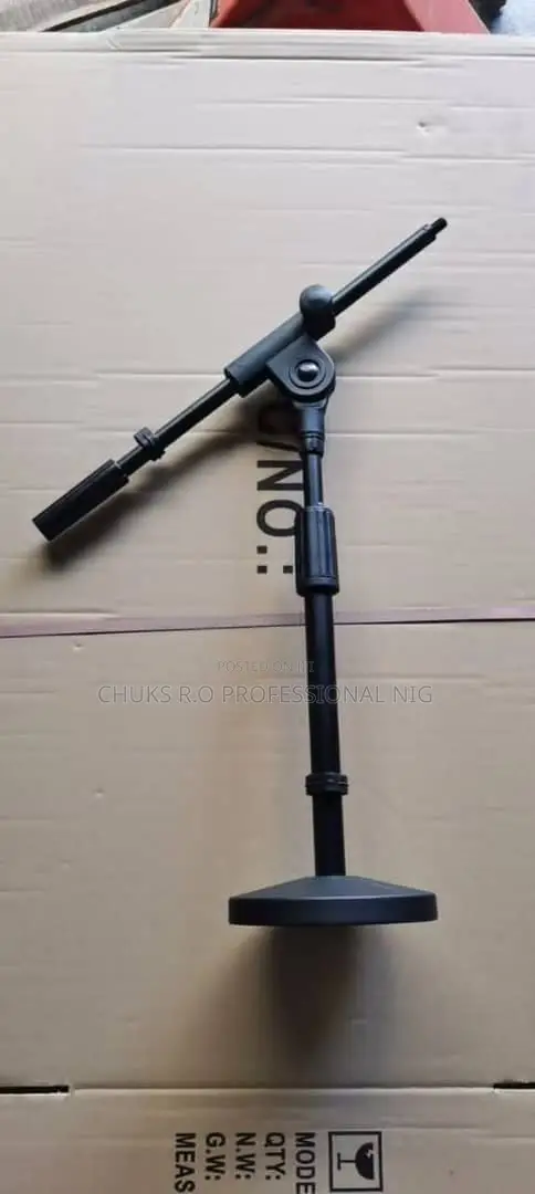 Desktop/Tabletop Microphone Stand With Boom Arm