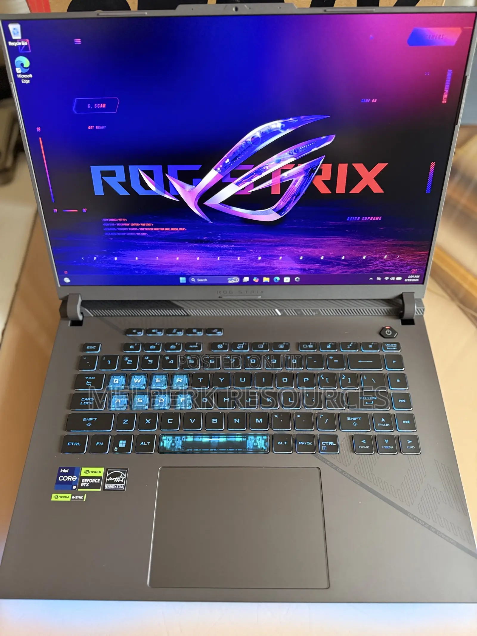 New Laptop Asus ROG Strix G16 G614 32GB Intel Core i9 SSD 1T