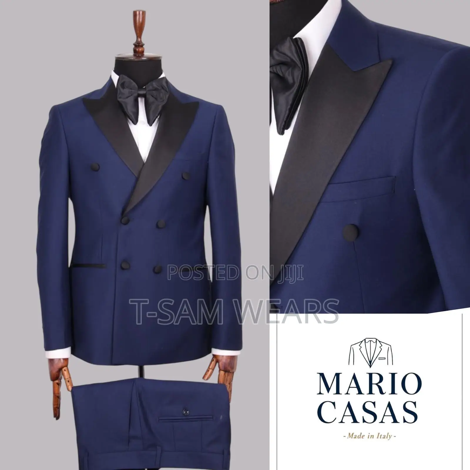 Mario Casas Double Breasted Toxido Suit