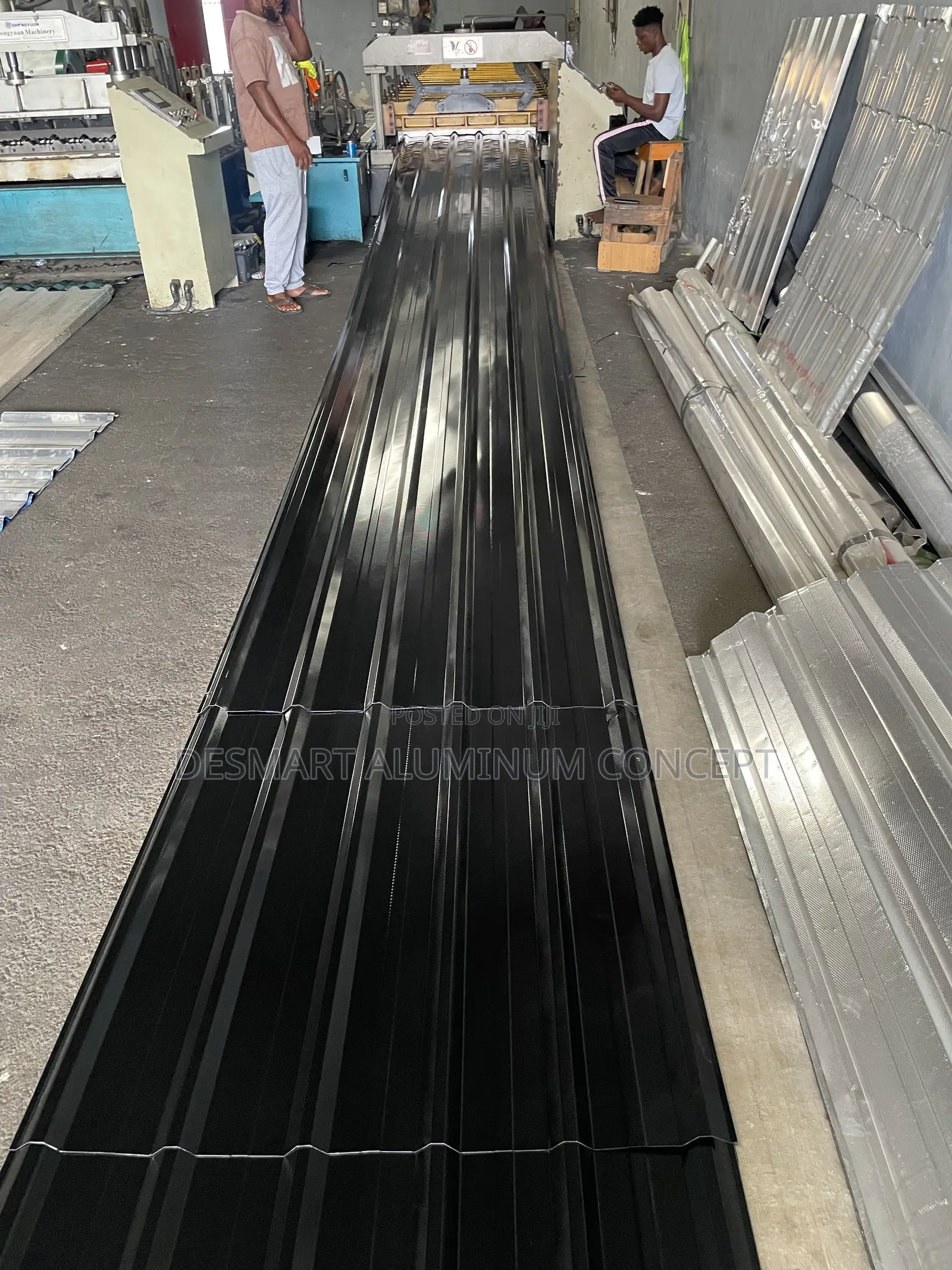 Desmart Aluminum 0.55mm Black Roofing Sheets