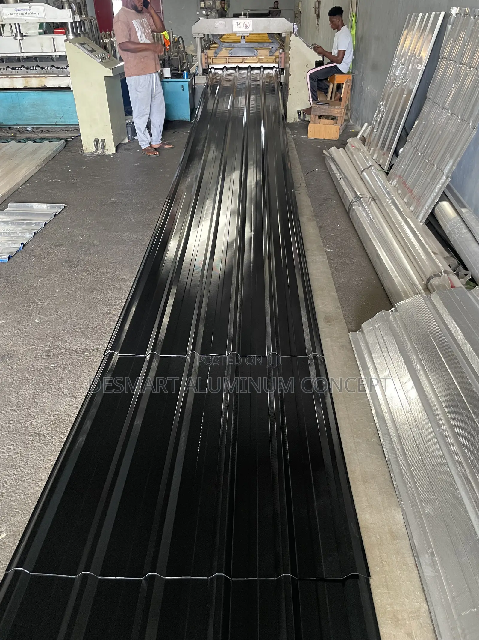 Desmart Aluminum 0.55mm Black Roofing Sheets