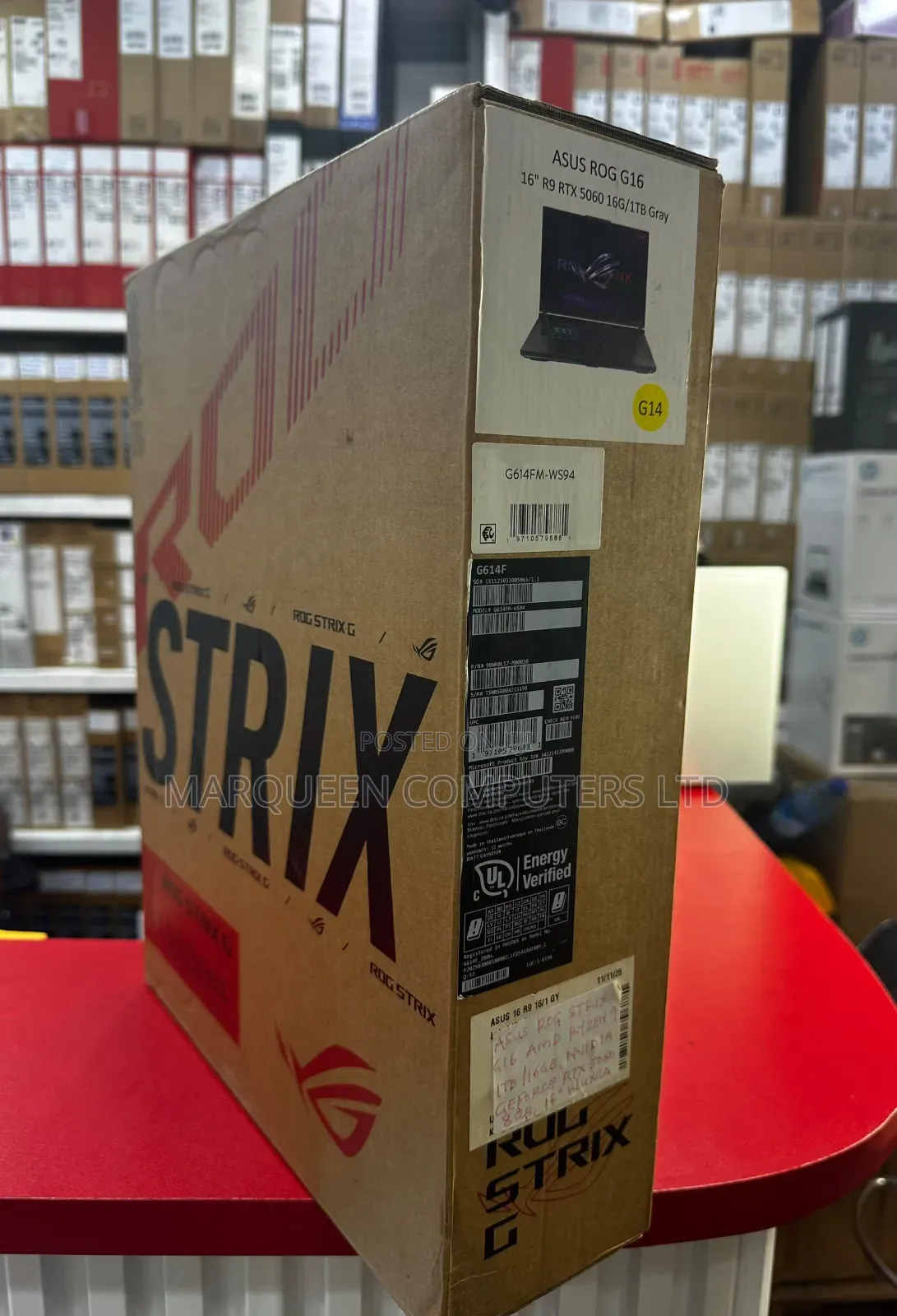 New Laptop Asus ROG Strix G16 G614 16GB AMD Ryzen 9 SSD 1T
