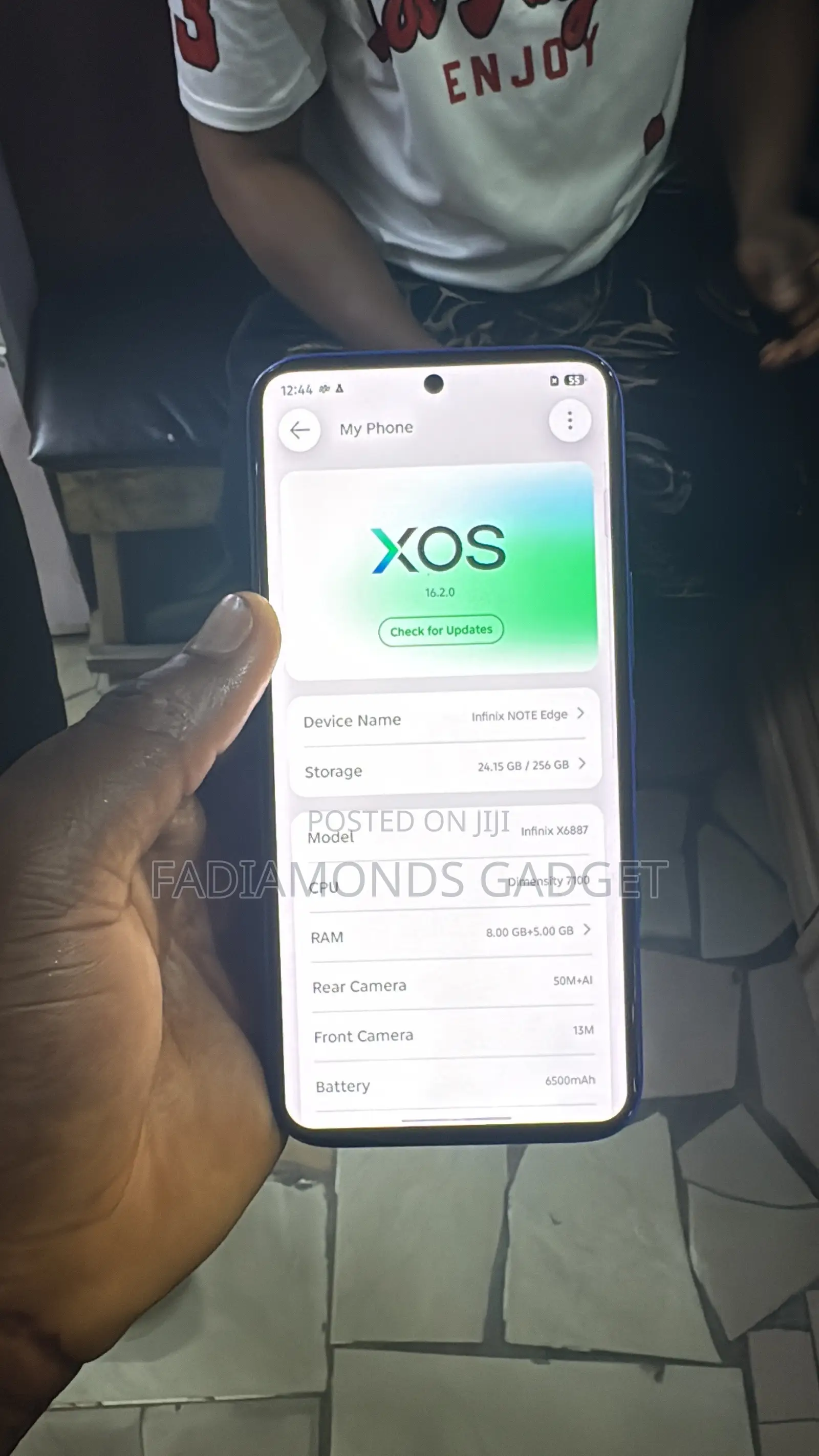 New Infinix Note Edge 256 GB Blue