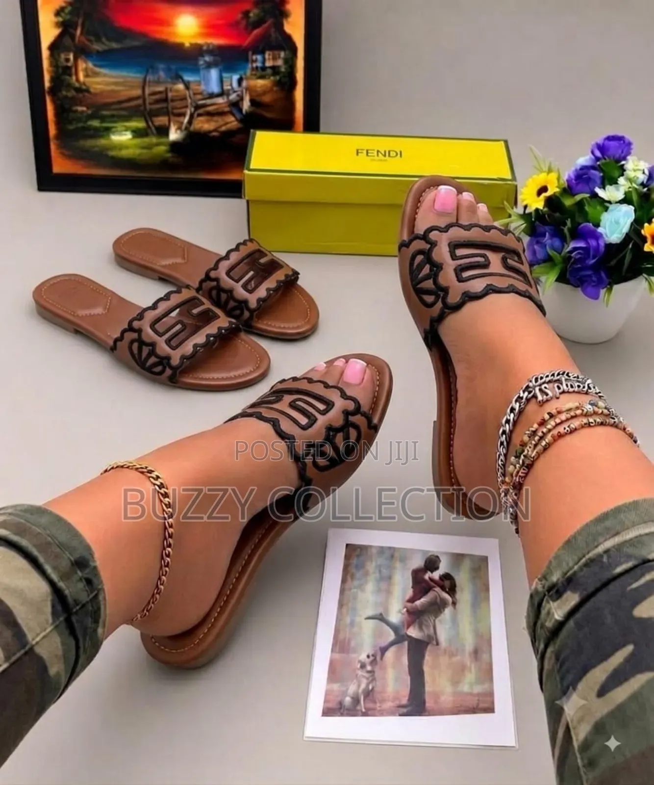 High Quality Luxury Women's Fendi Slippers