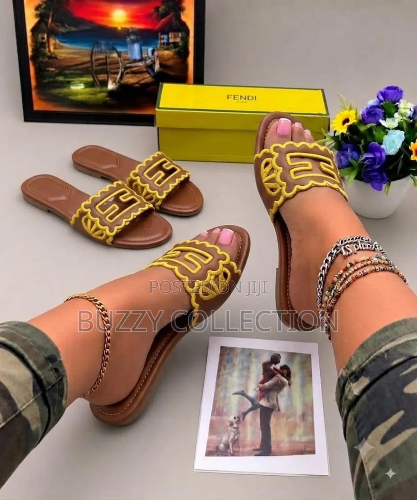 High Quality Luxury Women's Fendi Slippers
