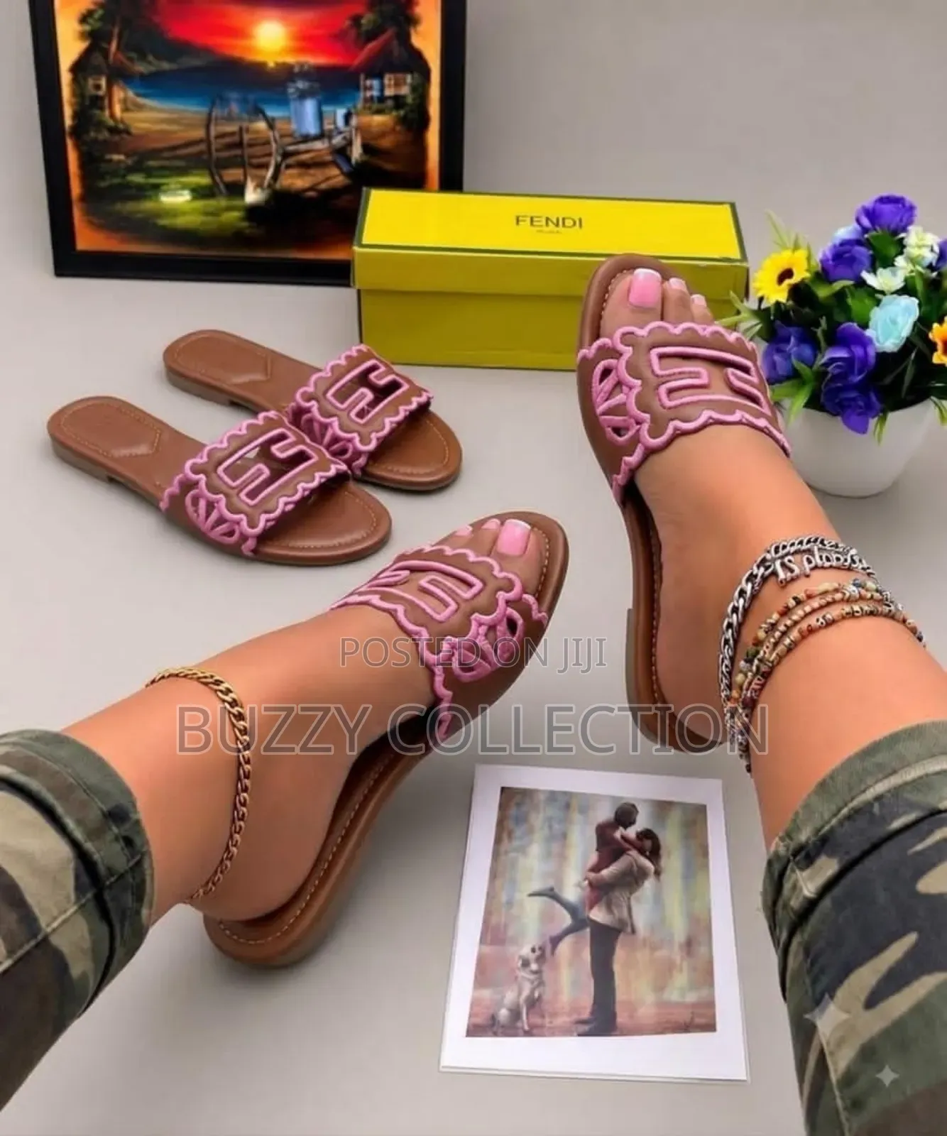 High Quality Luxury Women's Fendi Slippers