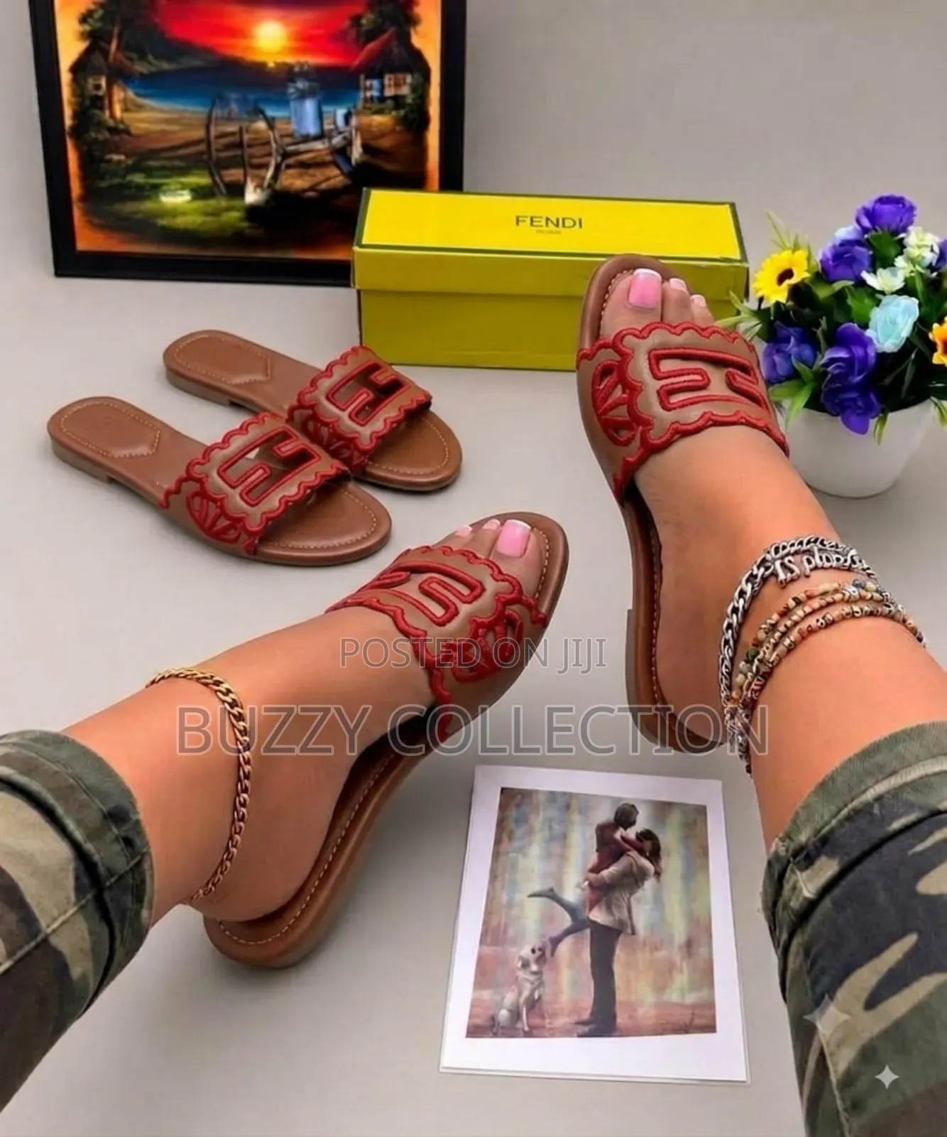 High Quality Luxury Women's Fendi Slippers