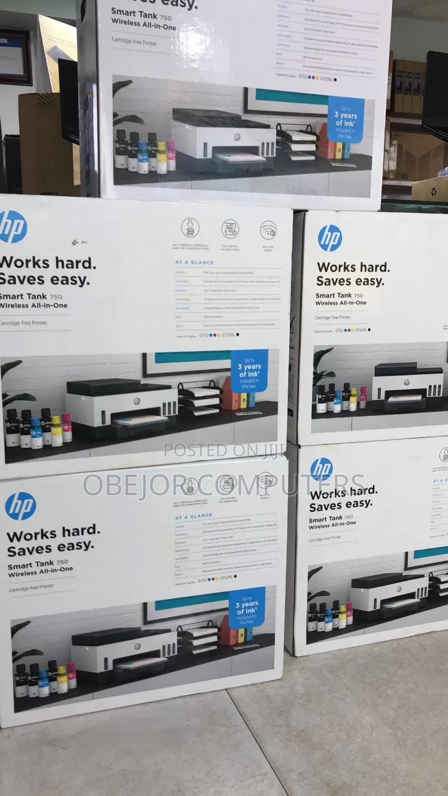 HP Smart Tank 750 Wireless All in One Printer