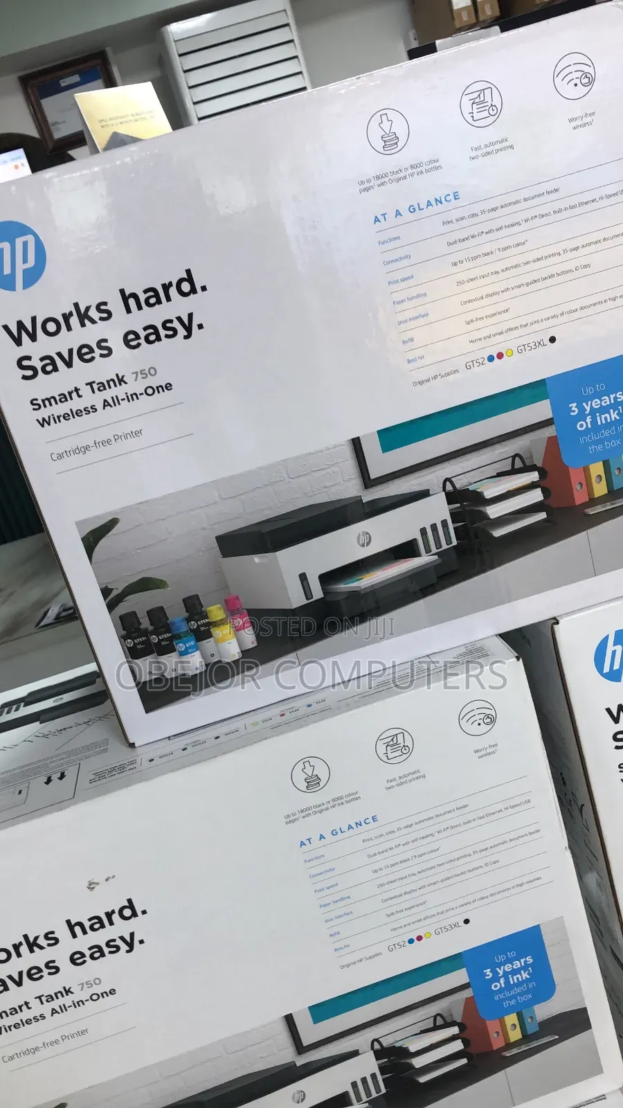 HP Smart Tank 750 Wireless All in One Printer