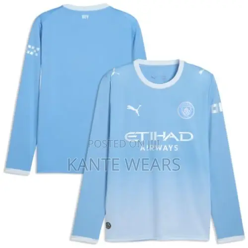 Manchester City 2026/27 Home Long Sleeve Jersey