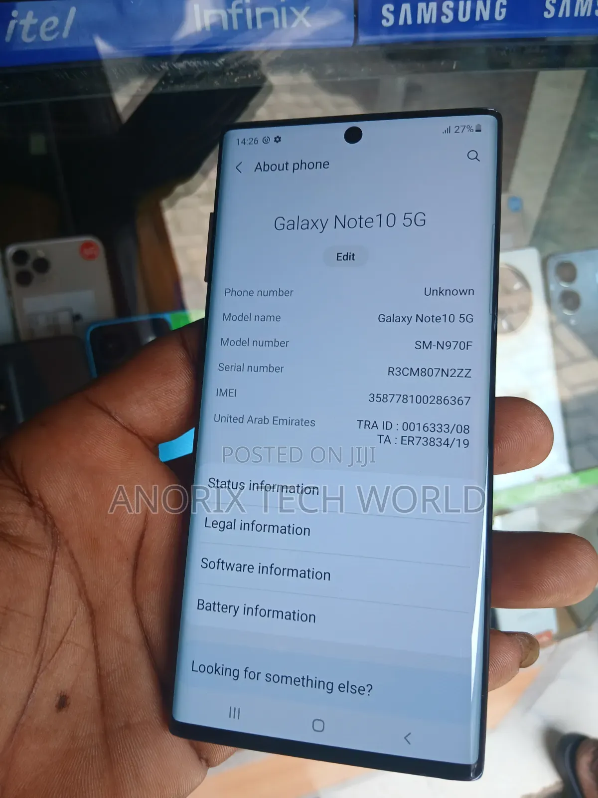 Samsung Galaxy Note 10 5G 256 GB Black
