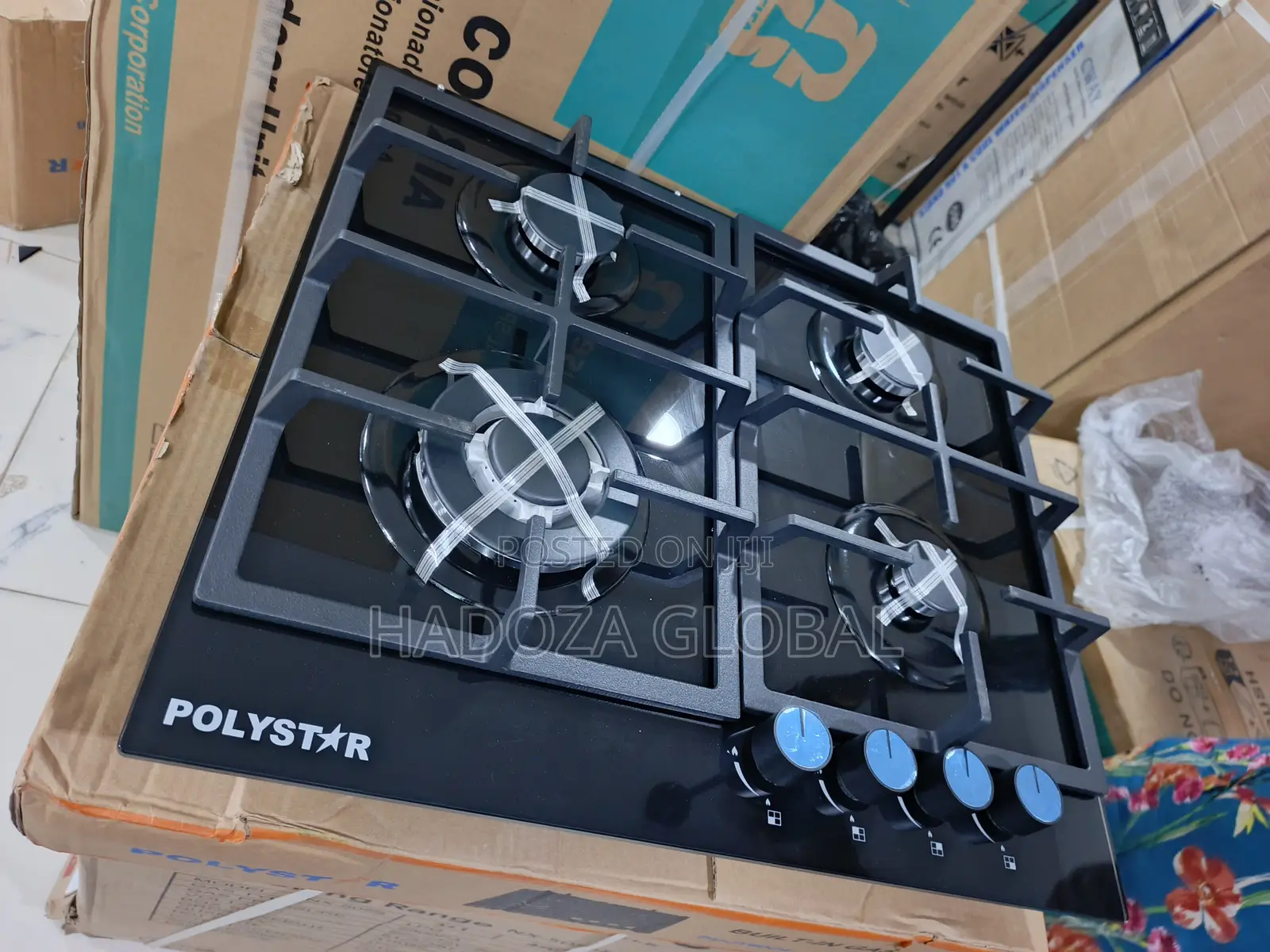 Polystar 4 Flame Gas Hob – Reliable Burner System
