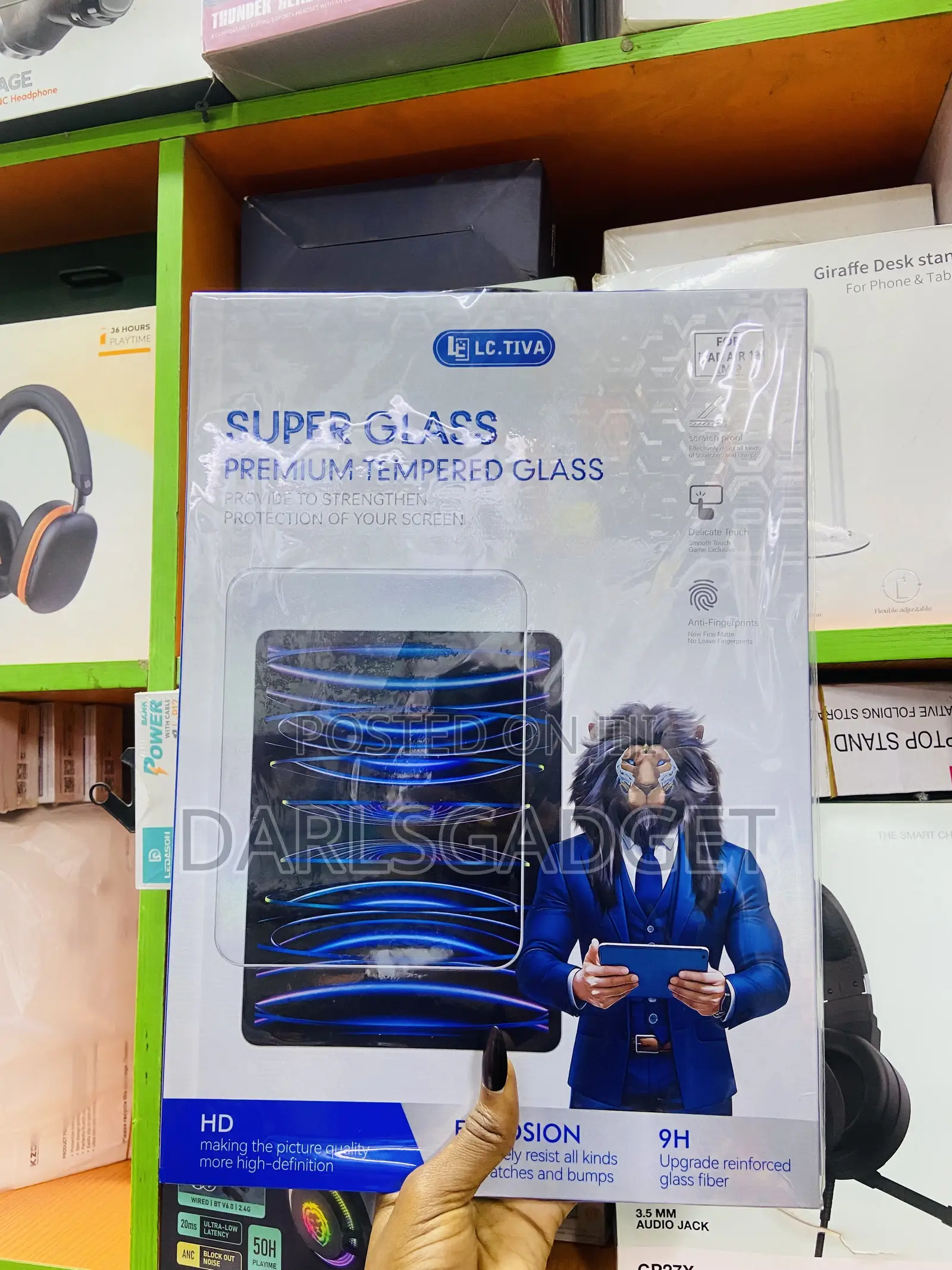 LC.TIVA Super 9H Tempered Screen Protector for iPad 12.9/A16/Air 18