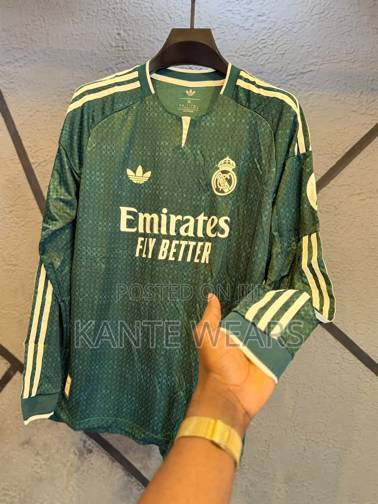 Real Madrid Adidas 2026/27 Long Sleeve Jersey Player Version - Green
