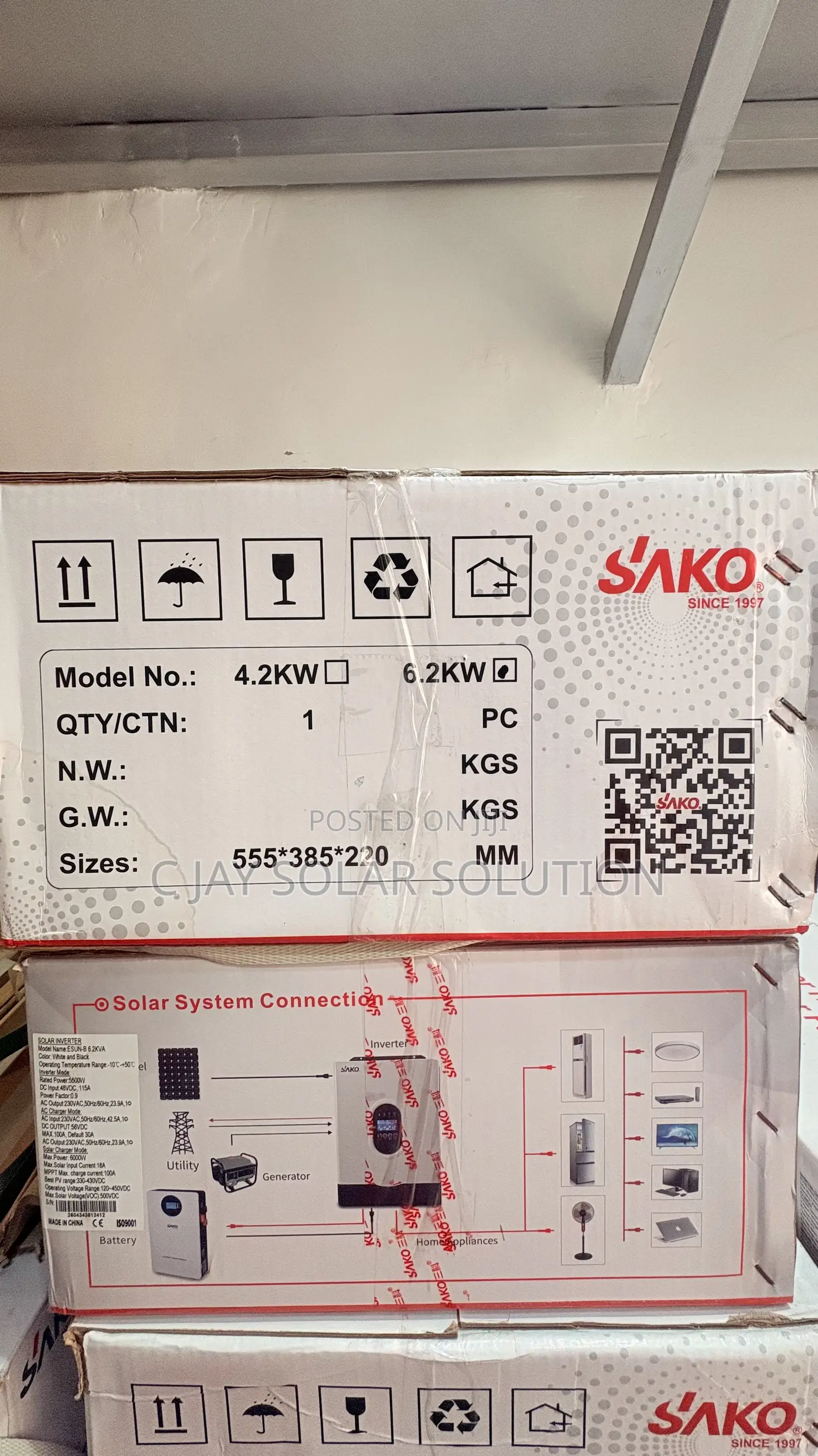 Brand New Sako Solar Inverter 6.2kva 48volt