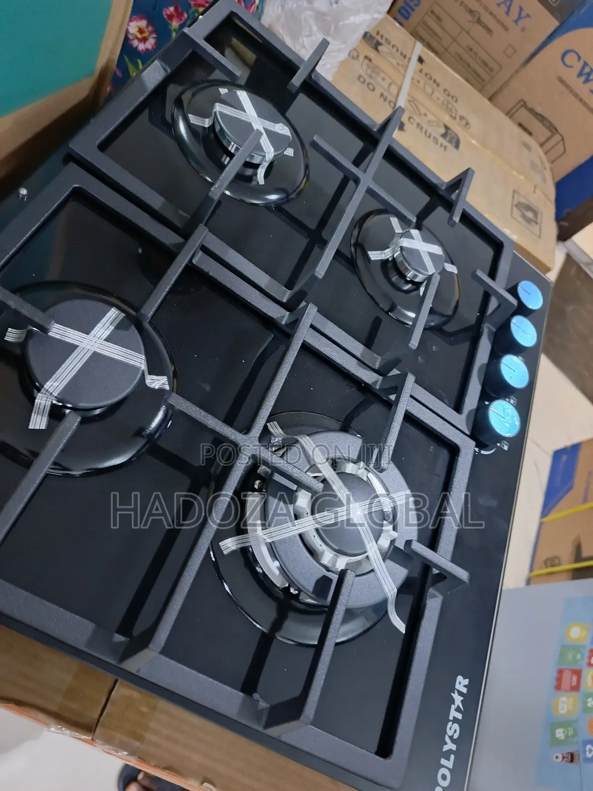 Polystar 4 Ring Kitchen Gas Hob – Convenient Multi-Burner Cooker