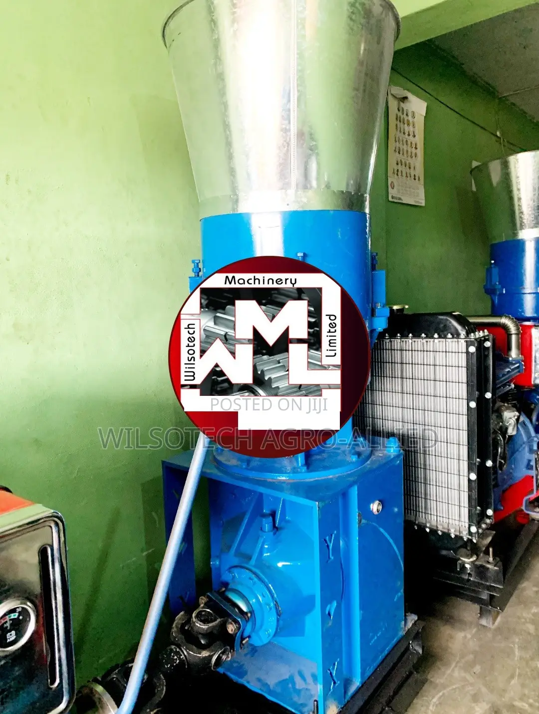 2tons/Hr Diesel Engine Powered Pelletizer Machine